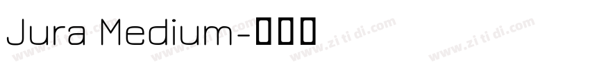 Jura Medium字体转换